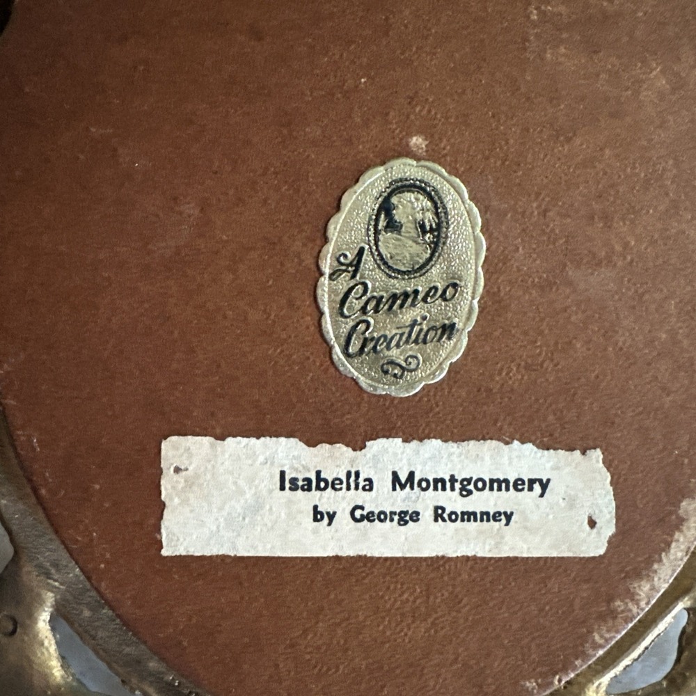 Cameo Creation Isabella Montgomery by George Romney Convex Glass Ornate Frame - Picture 8 of 9
